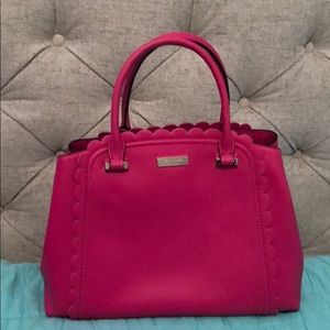 Kate Spade Pink Scalloped Satchel